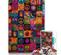 Puzzle 1000 pièces pour Adultes et Adolescents, Motifs psychédéliques, Jeu Stimulant, décoration Murale, Cadeaux Uniques pour Anniversaire et Noël (Taille 75x50cm)