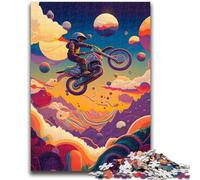 Puzzle 1000 pièces pour Adultes et Adolescents, Motocross, pour Les Plus de 14 Ans, Jeu Impossible, Cadeau de Noël ou d'anniversaire, 26x38cm