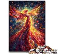 Puzzle 1000 pièces pour Adultes et Adolescents Mystérieuse Fille Phénix, Jouet éducatif et intellectuel décompressant, Superbes Cadeaux et Jouets 50x75cm