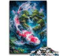 Puzzle 1000 pièces pour Adultes et Adolescents Mystérieux Koi pour Jeu éducatif, défi, Jouet, Offre à Offrir en Cadeau à Toute la Famille 26x38cm