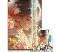 Puzzle 1000 pièces pour Adultes et Adolescents Mystérieux Ninja Samouraï 1000 pièces pour Adultes, Jeux Amusants, décoration Murale, Cadeaux d'anniversaire et de Noël Uniques (Taille 75x50cm)