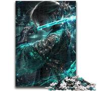 Puzzle 1000 pièces pour Adultes et Adolescents, mystérieux Ninja samouraï, Anti-Stress, Vacances à la Maison, Tue Le Temps, avec Affiche et fiche de Questions Assorties, 26x38cm
