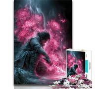 Puzzle 1000 pièces pour Adultes et Adolescents, mystérieux Ninja samouraï, Jeu éducatif et Stimulant pour Toute la Famille, pour Anniversaire et Noël (75x50cm)