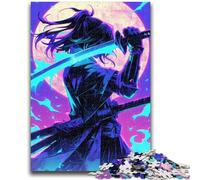 Puzzle 1000 pièces pour Adultes et Adolescents, mystérieux Ninja samouraï, Jeux éducatifs, décoration d'intérieur, idéal comme Cadeau pour Toute la Famille, 50x75cm