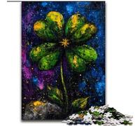 Puzzle 1000 pièces pour Adultes et Adolescents Mystérieux trèfle à Quatre Feuilles, Jeux éducatifs, décoration d'intérieur, idéal comme Cadeau pour Toute la Famille (Taille 50x75cm)