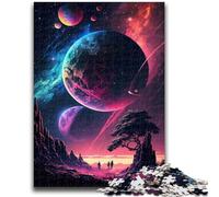 Puzzle 1000 pièces pour Adultes et Adolescents Néon Galaxy, Cadeaux Amusants en Famille pour Les Amis et la Famille, à partir de 14 Ans, 50x75cm