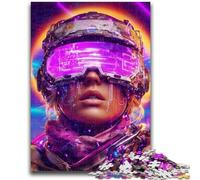 Puzzle 1000 pièces pour Adultes et Adolescents Néon Guerriers 1000 pièces pour Adolescents, pour Un Jeu Stimulant et Familial (50x75cm)