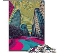 Puzzle 1000 pièces pour Adultes et Adolescents, New York, Paysage Urbain Jouet éducatif et décompressant, idéal comme Cadeau pour Toute la Famille (Taille 26x38cm)