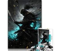 Puzzle 1000 pièces pour Adultes et Adolescents, Ninja Japonais néon, 1000 pièces pour Adolescents, Casse-tête - Cadeau d'anniversaire pour Homme (Taille 38x26cm)