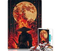 Puzzle 1000 pièces pour Adultes et Adolescents Ninja sous la Lune, Difficile à réaliser mais Amusant et Humoristique, Cadeau d'anniversaire et Cadeau Unique (38x26cm)