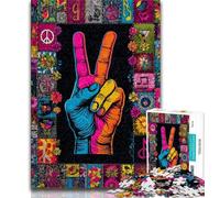 Puzzle 1000 pièces pour Adultes et Adolescents « Oui » Geste 1000 pièces pour Adultes, Jeux éducatifs, décoration d'intérieur, Convient pour la décoration de Bureau (Taille 75x50cm)