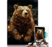 Puzzle 1000 pièces pour Adultes et Adolescents, Ours du Ciel étoilé, Jeux Amusants, décoration Murale, Cadeaux d'anniversaire et de Noël Uniques (38x26cm)