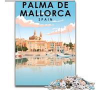 Puzzle 1000 pièces pour Adultes et Adolescents, Palma de Majorque, Espagne, Jouets éducatifs, Jeux Anti-Stress, Interaction Parent-Enfant, 26x38cm