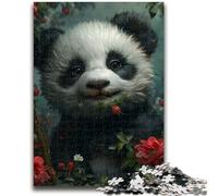 Puzzle 1000 pièces pour Adultes et Adolescents, Panda de la Jungle, Jouet éducatif Anti-Stress, Cadeau du Père Noël Secret pour Les 14 Ans, 50x75cm