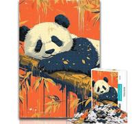 Puzzle 1000 pièces pour Adultes et Adolescents, Panda Mignon Rampant, Puzzles pour Adultes, Jouets de Jeu stimulants, décoration Murale, Cadeaux d'anniversaire et de Noël Uniques 50x75cm