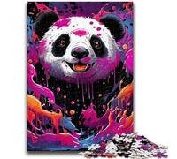 Puzzle 1000 pièces pour Adultes et Adolescents Panda Roux coloré 1000 pièces pour Adultes, Jeux éducatifs, décoration d'intérieur, Cadeau d'anniversaire, Cadeaux, Art Mural 38x26cm