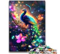 Puzzle 1000 pièces pour Adultes et Adolescents Paon Fantastique Stimulez Votre Cerveau Jouets addictifs pour cultiver la Patience Collection d'artistes Beaux-Arts 50x75cm