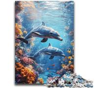 Puzzle 1000 pièces pour Adultes et Adolescents Papillon Magique Violet Entraînez Votre Cerveau et Vos Mains Cadeaux pour Amis et Famille 38x26cm