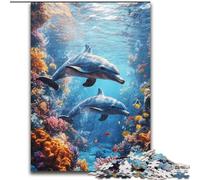 Puzzle 1000 pièces pour Adultes et Adolescents Papillon Magique Violet Jouets éducatifs Jeux de Famille Cadeaux pour Amis et Famille (Taille 26x38cm)