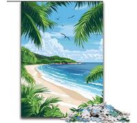 Puzzle 1000 pièces pour Adultes et Adolescents Paradis Tropical pour et à partir de 14 Ans Jouets de Jeu Car C'est idéal comme Cadeau pour Toute la Famille (50x75cm) 1000pcs