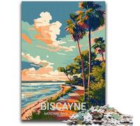 Puzzle 1000 pièces pour Adultes et Adolescents Parc National de Biscayne Design Dynamique et Unique Expérience de Puzzle relaxante et stimulante (Taille 50x70cm)
