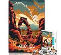 Puzzle 1000 pièces pour Adultes et Adolescents Parc National des Arches, Jeux éducatifs, décoration d'intérieur, Jeu éducatif pour Anniversaire, Noël (75x50cm)