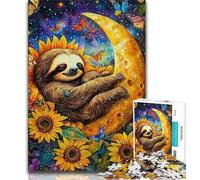 Puzzle 1000 pièces pour Adultes et Adolescents Paresseux endormi, Un Jeu Stimulant idéal comme Cadeau pour Toute la Famille (75x50cm)