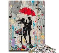 Puzzle 1000 pièces pour Adultes et Adolescents, Paris Dancer Graffiti, avec Affiche et fiche de Questions-réponses, à partir de 14 Ans (75x50cm)