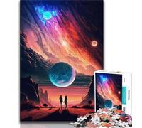 Puzzle 1000 pièces pour Adultes et Adolescents Paysage d'amour éthéré Puzzles pour Adultes Jeu Stimulant idéal comme Cadeau pour Toute la Famille 38x26cm