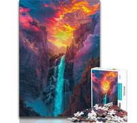 Puzzle 1000 pièces pour Adultes et Adolescents, Paysage de Cascade Galactique, Anti-Stress, Vacances à la Maison, Passe-Temps, améliore l'amour Entre Couples (75x50cm)