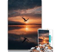 Puzzle 1000 pièces pour Adultes et Adolescents, Paysage de Coucher de Soleil, Jouet éducatif et décompressant, idéal comme Cadeau pour Toute la Famille (75x50cm)