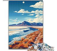 Puzzle 1000 pièces pour Adultes et Adolescents, Paysage de Marais salants, pour Jeu éducatif, Jouet de défi, améliore la mémoire, pour Les 14 Ans, 26x38cm