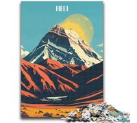 Puzzle 1000 pièces pour Adultes et Adolescents, Paysage de Montagne du Tibet, Jouets éducatifs, Jeux Anti-Stress, Interaction Parent-Enfant, pour Les 14 Ans et Plus (Taille 38x26cm)