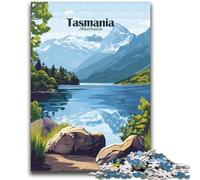 Puzzle 1000 pièces pour Adultes et Adolescents Paysage de Tasmanie pour Les 14 Ans et Plus Jeu Impossible Cadeau d'anniversaire de Noël (Taille 50x75cm)