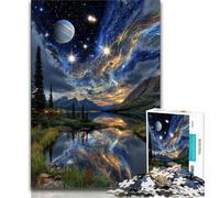 Puzzle 1000 pièces pour Adultes et Adolescents Paysage Fantastique, décoration Murale Artistique et idée Cadeau d'anniversaire pour Amis, Bureau à Domicile (75x50cm)