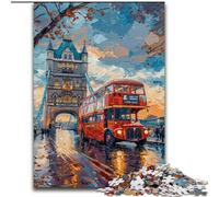 Puzzle 1000 pièces pour Adultes et Adolescents, Paysage Urbain de Londres Jouet éducatif et décompressant, idéal comme Cadeau pour Toute la Famille (Taille 50x75cm)