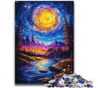 Puzzle 1000 pièces pour Adultes et Adolescents, Peinture à l'huile d'automne, Difficile à réaliser, mais Amusant et Humoristique, Jeu éducatif pour Anniversaire 50x75cm