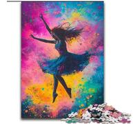 Puzzle 1000 pièces pour Adultes et Adolescents, Peinture à l'huile de Danseuse de Ballet, Jouets éducatifs, Jeux Anti-Stress, Superbes Cadeaux et Jouets (Taille 50x75cm)