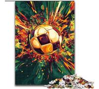 Puzzle 1000 pièces pour Adultes et Adolescents, Peinture à l'huile de Football, Jeu de Quiz pour renforcer l'amour Entre Couples, à partir de 14 Ans (Taille 50x75cm)