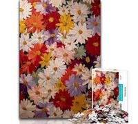 Puzzle 1000 pièces pour Adultes et Adolescents,Peinture à l'huile Florale,Puzzle 1000 pièces,Jeux d'activités familiales stimulants,Jouet à Faire soi-même pour décoration Murale de la Maison,Cadeaux