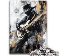 Puzzle 1000 pièces pour Adultes et Adolescents, Peinture à l'huile, Guitare, Jouet éducatif et intellectuel, idéal comme Cadeau, 50x75cm