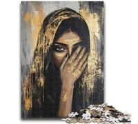 Puzzle 1000 pièces pour Adultes et Adolescents Peinture Abstraite Femme Jeu Stimulant et Jeu en Famille Une œuvre d'art pour Les 14 Ans 50x75cm