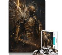 Puzzle 1000 pièces pour Adultes et Adolescents, Peinture de Chevalier médiéval, Jeu Stimulant, idéal comme Cadeau pour Toute la Famille (38x26cm)