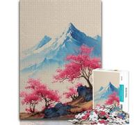 Puzzle 1000 pièces pour Adultes et Adolescents, Peinture de Paysage Japonais, Jeux éducatifs, décoration d'intérieur, Cadeau d'anniversaire, Art Mural 38x26cm