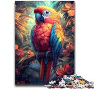 Puzzle 1000 pièces pour Adultes et Adolescents, Perroquet de la Jungle, Jeu intellectuel pour la décoration de la Maison, à partir de 14 Ans, 50x75cm