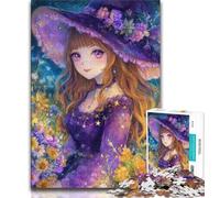 Puzzle 1000 pièces pour Adultes et Adolescents, Personnage de Dessin animé, Magicien, Aide Le Cerveau à exercer des Jouets addictifs pour cultiver la Patience et améliorer la mémoire 38x26cm