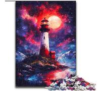 Puzzle 1000 pièces pour Adultes et Adolescents Phare Magique, à partir de 14 Ans Décoration d'intérieur à Offrir à Toute la Famille et aux Amis (Taille 50x75cm)