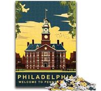Puzzle 1000 pièces pour Adultes et Adolescents Philadelphie (14 Ans et Plus). Difficile à Terminer, mais Amusant et Humoristique. Cadeau d'anniversaire (Taille 50x70cm).