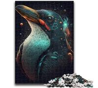 Puzzle 1000 pièces pour Adultes et Adolescents Pingouin illusoire, Jouet éducatif Anti-Stress, Cadeau du Père Noël Secret pour Les 14 Ans 50x75cm