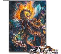 Puzzle 1000 pièces pour Adultes et Adolescents Pingouins sous l'aurore boréale, Jeu éducatif et Stimulant pour Toute la Famille, idéal pour Les Anniversaires et Noël, 38x52cm